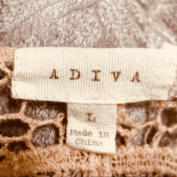 ❌SOLD❌ ADIVA Blush Crochet Lace 3/4 Top NWOT - Picture 6 of 7